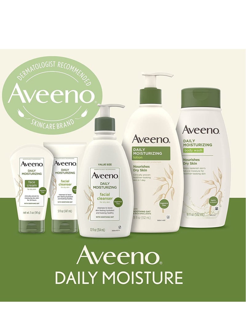 Aveeno Active Naturals Daily Moisturizing Body and Face Lotion 2x710 ml - Image 5