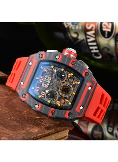 Richard Quartz Multifunction Calendar Watch Red