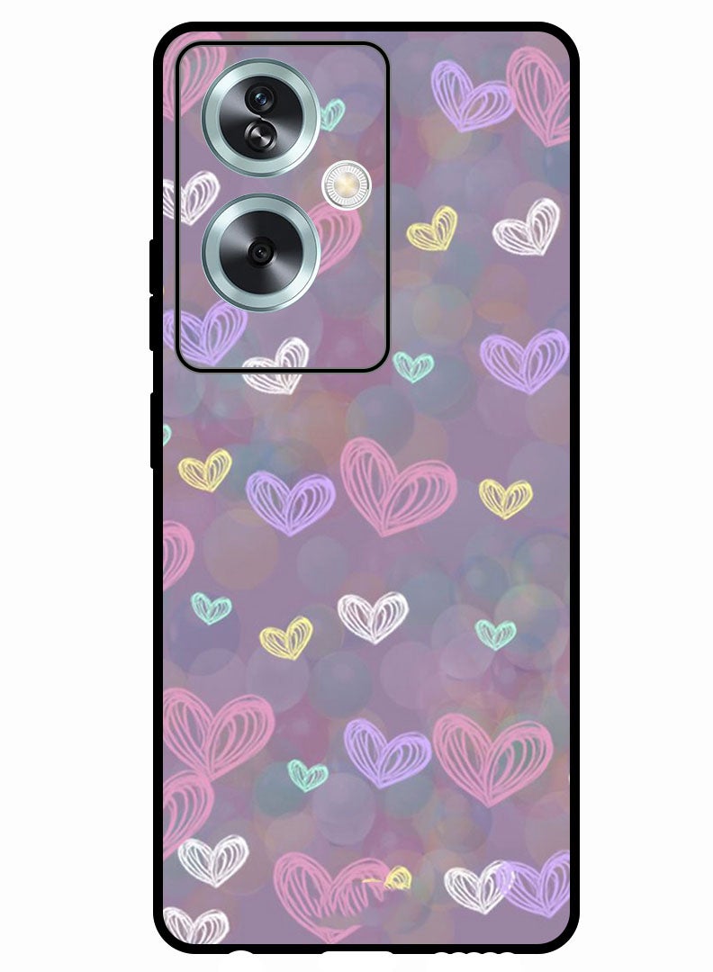 Theodor Protective Case Anti Scratch Shock Proof Bumper Cover For Oppo A79 5G Small Hearts (4) - Image 1