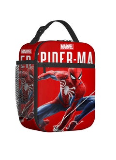 General Spider-Man printed student meal bags, children's insulated handbags, boys and girls picnic ice packs 