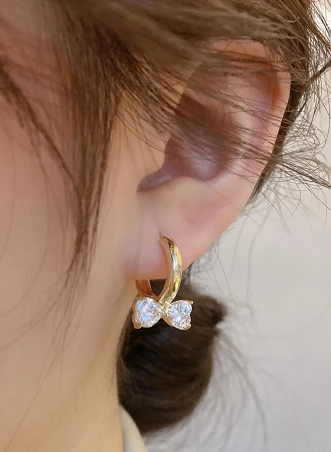 Bow Hoop Earrings