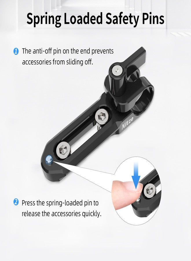 نيتز سكة ناتو من نيتز مع مشبك قضيب واحد 15 مم (76 مم/3 بوصات) - N46-C3 - Image 3