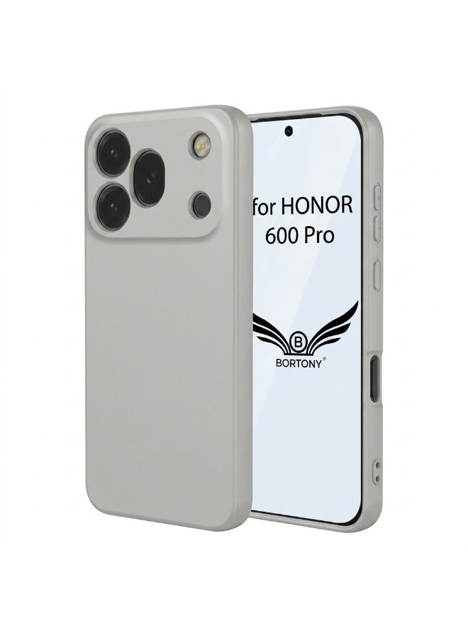 BORTONY Huawei Honor 600 Pro Case, Liquid Silicone Slim Matte Finish Honor 600 Pro Cover Anti-Scratch Protective Phone Case for Honor 600 Pro - Image 1