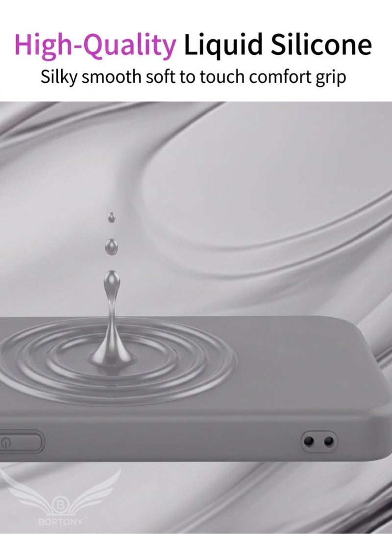 BORTONY Huawei Honor 600 Pro Case, Liquid Silicone Slim Matte Finish Honor 600 Pro Cover Anti-Scratch Protective Phone Case for Honor 600 Pro - Image 4