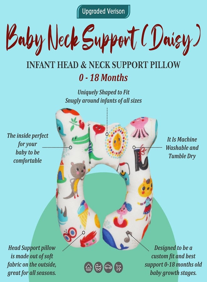 Gordon New Born Baby Soft Cotton Neck Support Pillow for Head (0-18 Month) - Image 5