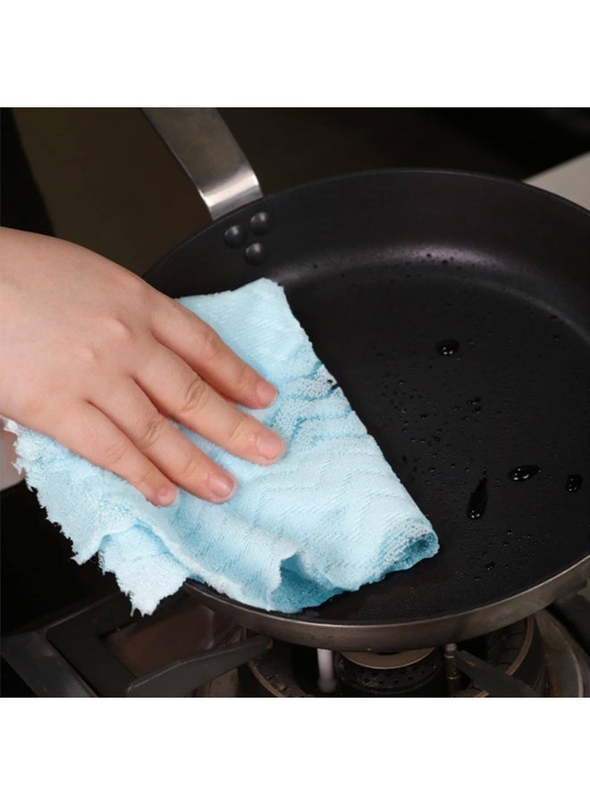 أنمي لفة مناديل تنظيف 30 قطعة - قماش تنظيف متعدد الاستخدامات للغسيل للمطبخ والمنزل (أزرق) - Image 3