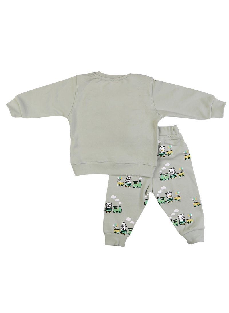 زيركون بيجامة خريفي لحديثي الولادة - 1246 - Image 3