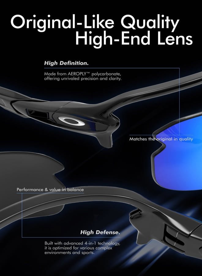 Saucer Premium Replacement Lenses for Oakley Monster Pup Sunglasses, High Definition - Carbon Black Polarized, One size - Image 5