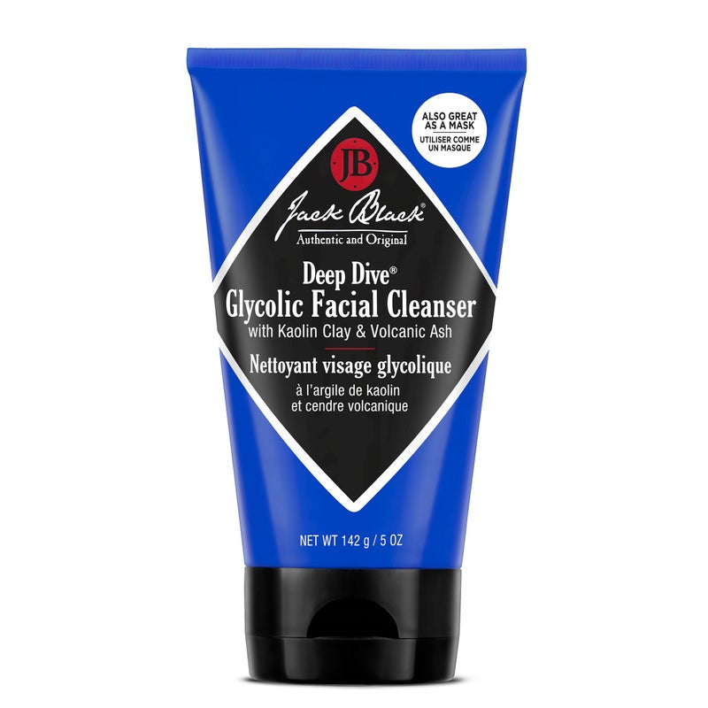 Jack Black - Deep Dive Glycolic Facial Cleanser, 5 Fl Oz â€“ Clay-Based Cleanser, PureScience Formula, Facial Cleanser and Mask, Recommended for Normal, Dry, or Oily Skin, Glycolic Acid - Image 1