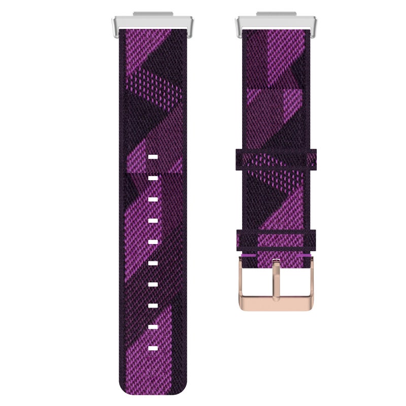إيروريكس سوار ساعة هواوي واتش فيت 2 من النايلون المنسوج (خطوط أرجوانية) - Image 4