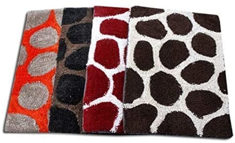 RM Handloom Pure Cotton Anti Skid Door Mat Bath Mat Kitchen Mat, Handicraft Style Eco Series Fine Cotton Blend Doormats, Set of 4 Rug, 16 * 24 inch(Set of 4, Multicolor2) - Image 5