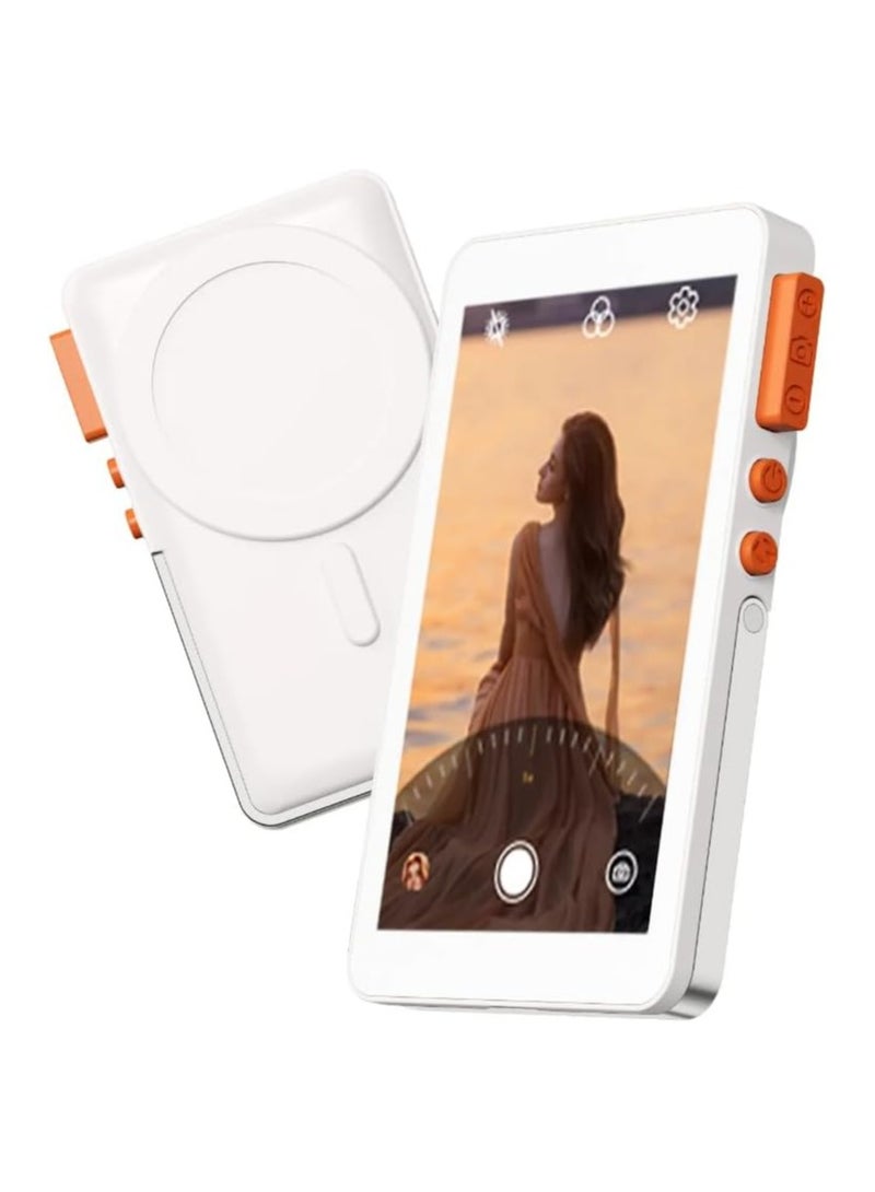 BlueFire Mobile Selfie Live Streaming Device X40F 3rd – 8-in-1 Ultra Edition with Bluetooth Camera, Magnetic Mount, Desktop Stand, 1080p Video, CCD Sensor, Power Bank Function – White - Image 1