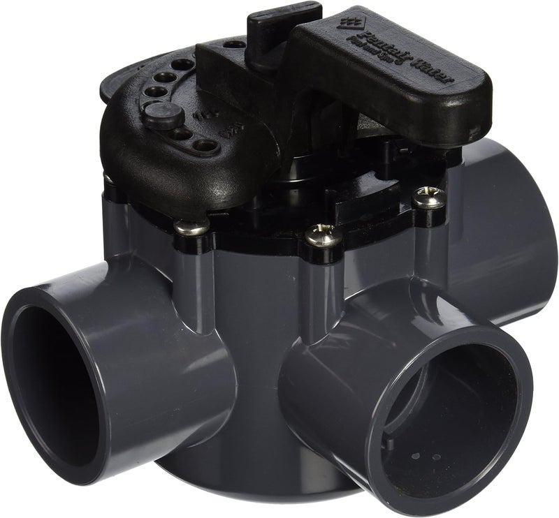 Pentair 263037 Diverter Valve Three Port with 112 ID  2 OD PVC Pipe - Image 1