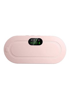 Generic Portable Cordless Heating Pad Electric Waist Belt Device Fast Heating 3 Temperature Modes 4 Vibration Massage Speeds for Back Pain Relief USB Charging Belly Heating Pad  - Image 2
