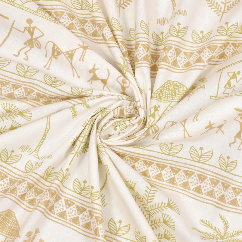 BRING FINE BRING FINE Pure Cotton Bedsheet 400 Thread Count Set of 3 JumboSuper King Size Alveera Vintage Brown - Image 5