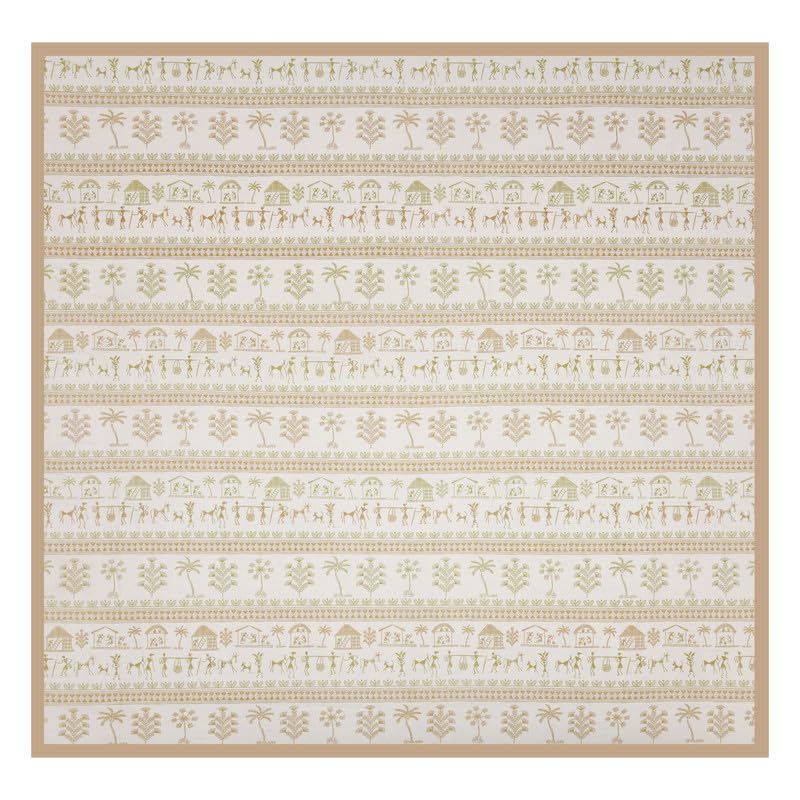 BRING FINE BRING FINE Pure Cotton Bedsheet 400 Thread Count Set of 3 JumboSuper King Size Alveera Vintage Brown - Image 3
