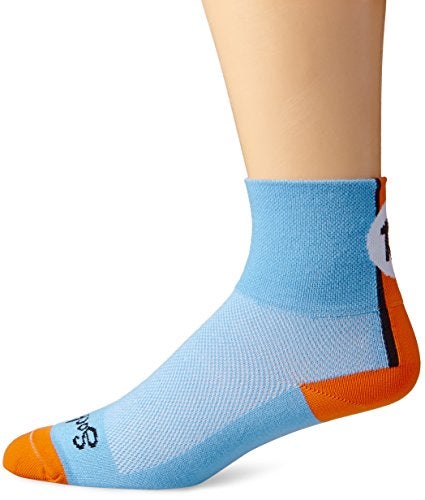 SockGuy Men's Lucky 13 Socks, Light Blue, Small/Medium - Image 4