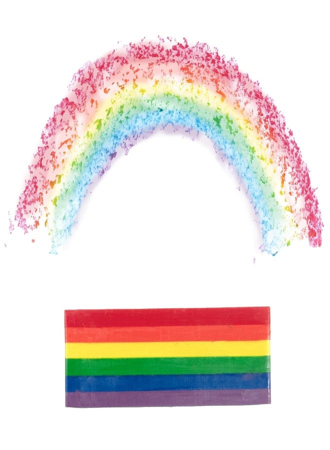 eeBoo: Jumbo Wax Crayon: Rainbow Striped - 6 Vibrant Colors in One Chunky Crayon, 4" x 1.5" x 0.625" Block, Art & Coloring Supplies, Kids Ages 3+ - Image 2