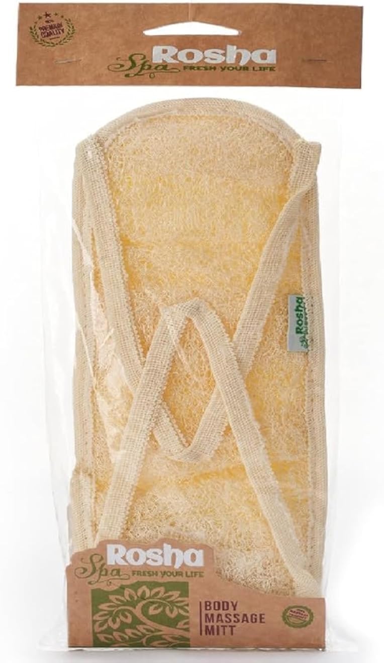 Rosha Spa Loofah Bath Long Face Face Natural Massage Big Face