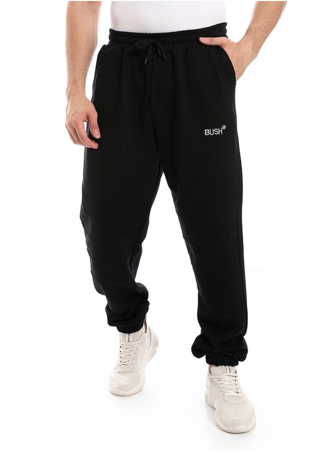WHITE RABBIT - Cotton Elastic Waist Pants - Black - Image 1