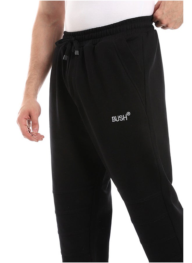 WHITE RABBIT - Cotton Elastic Waist Pants - Black - Image 1