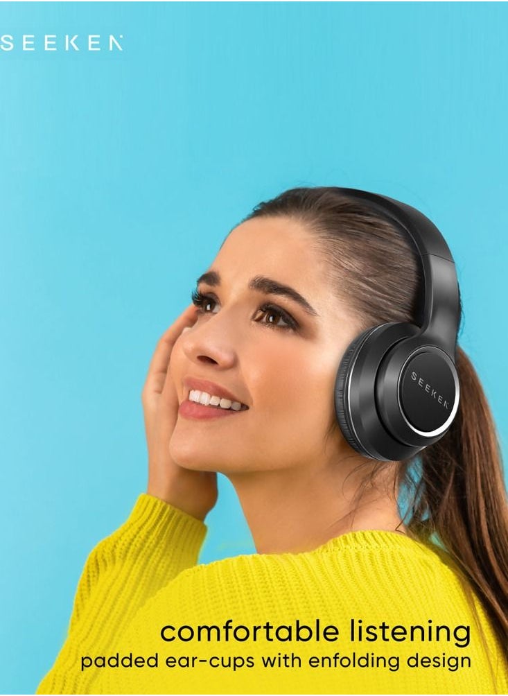 Seeken Seeken Sound Breeze Over The Ear Headphone Gaming Headset Black Phone, laptop, Computer, Gaming Tool  - Image 2