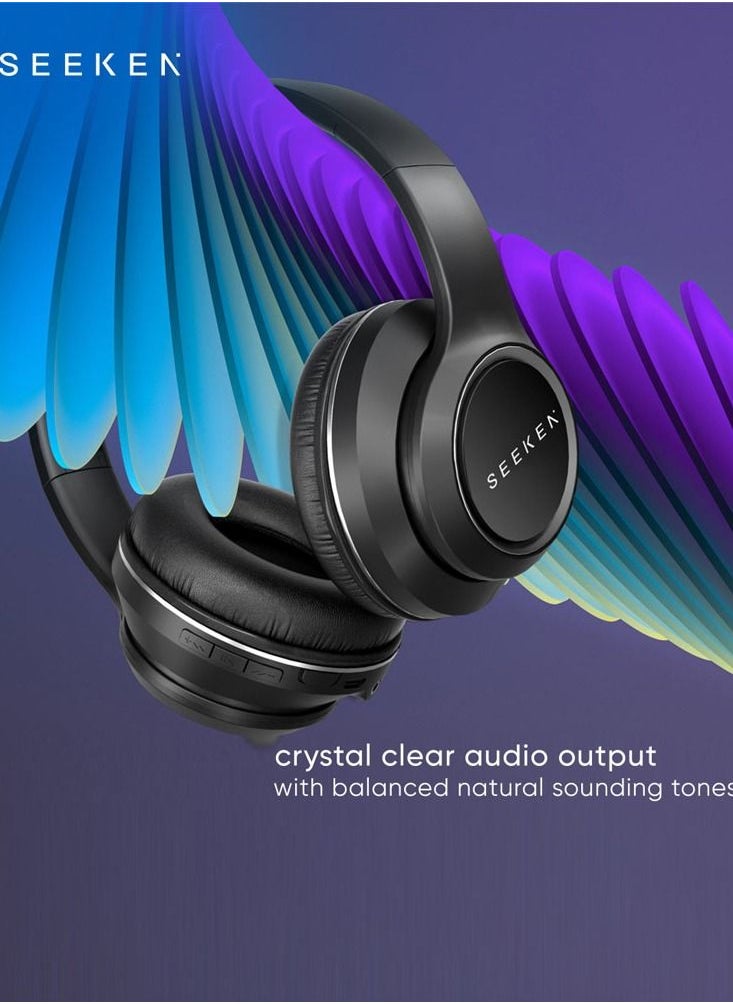 Seeken Seeken Sound Breeze Over The Ear Headphone Gaming Headset Black Phone, laptop, Computer, Gaming Tool  - Image 3