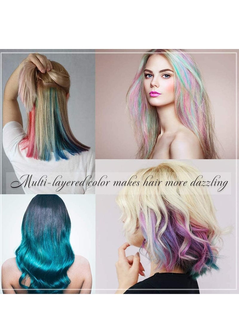 SYOSI Hair Chalk Comb for Girls Kids, 6 Pcs Temporary Bright Hair Color for Kids Girls Gifts Age 4 5 6 7 8 9 10+, Washable Hair Dye for Easter New Year Children's Day Birthday Gift Cosplay - Image 3