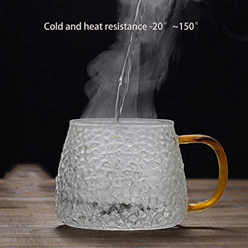 ZROY ENTERPRISE Premium Classic Glass Tea & Coffee Cup Set of 6-410 ML, for Transparent Espresso Cappuccino hot Chocolate, Milk Cup, Green Tea, Herbal Tea, Lemon(Lemon Cup, 6) - Image 4