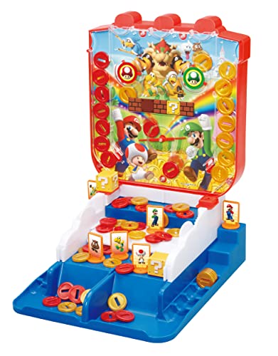EPOCH Games Super Mario Lucky Coin Game  Tabletop Skill and Action Game for 12 Players  Collect Coins Win Prizes and Have Fun - Image 1