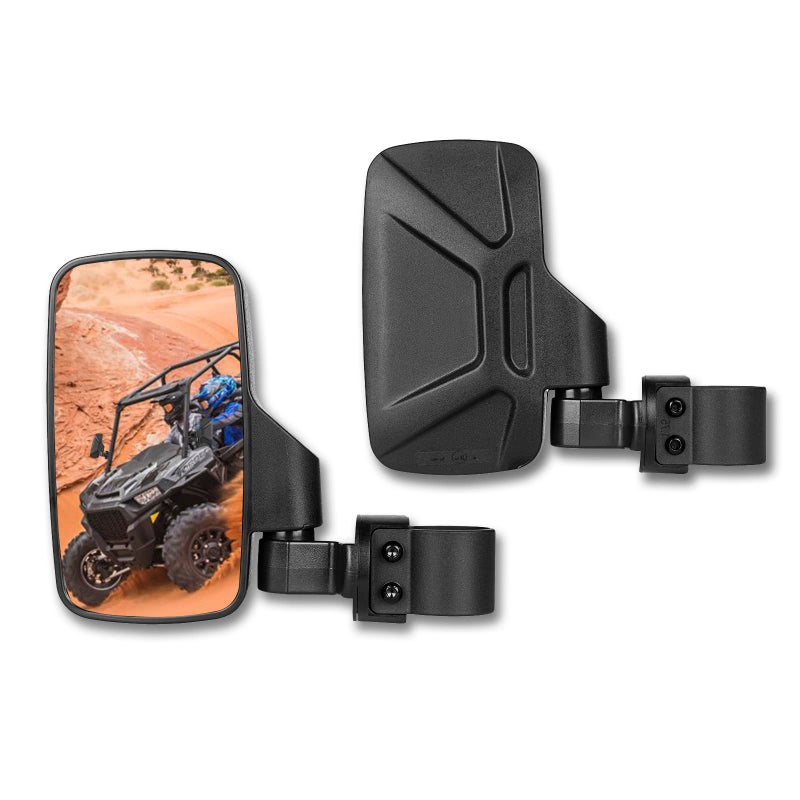 SHEJISI UTV Side Mirrors Fits 1652 Inch Roll Cage Upgraded EasyAdjustable New UTV Mirrors Side View Compatible with Polaris RZR Kawasaki Mule Teryx Honda Pioneer SXS Yamaha YXZ Wolverine