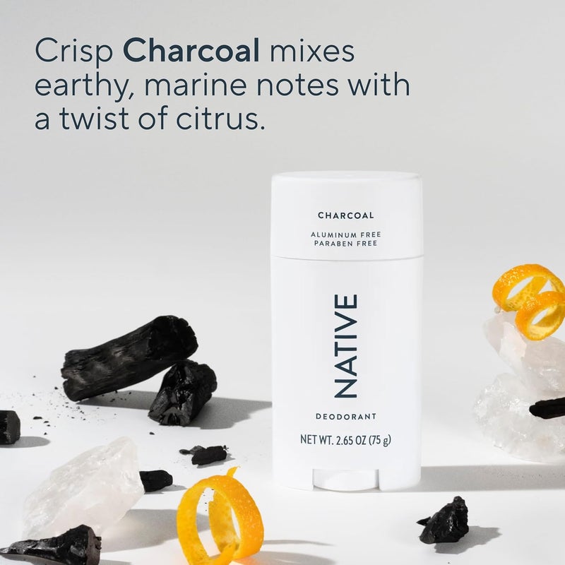 native Deodorant - Natural Deodorant for Women and Men - Vegan, Gluten Free, Cruelty Free - Aluminum Free, Free of Parabens and Sulfates - Charcoal - Image 4