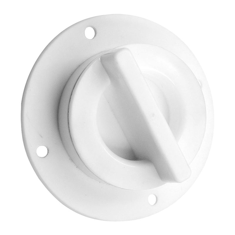 Small White Plastic Boat Scupper Drain Valve Fitting Through Hull Overflow Outlet for Marine Water Drainage - Image 2