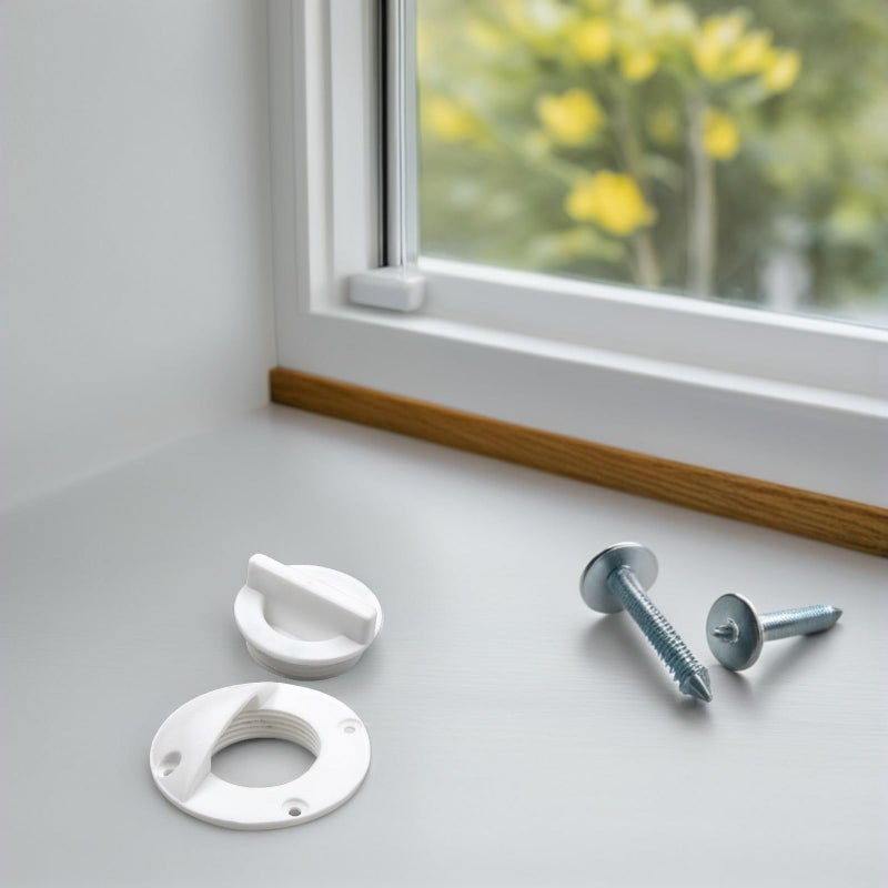Small White Plastic Boat Scupper Drain Valve Fitting Through Hull Overflow Outlet for Marine Water Drainage - Image 4