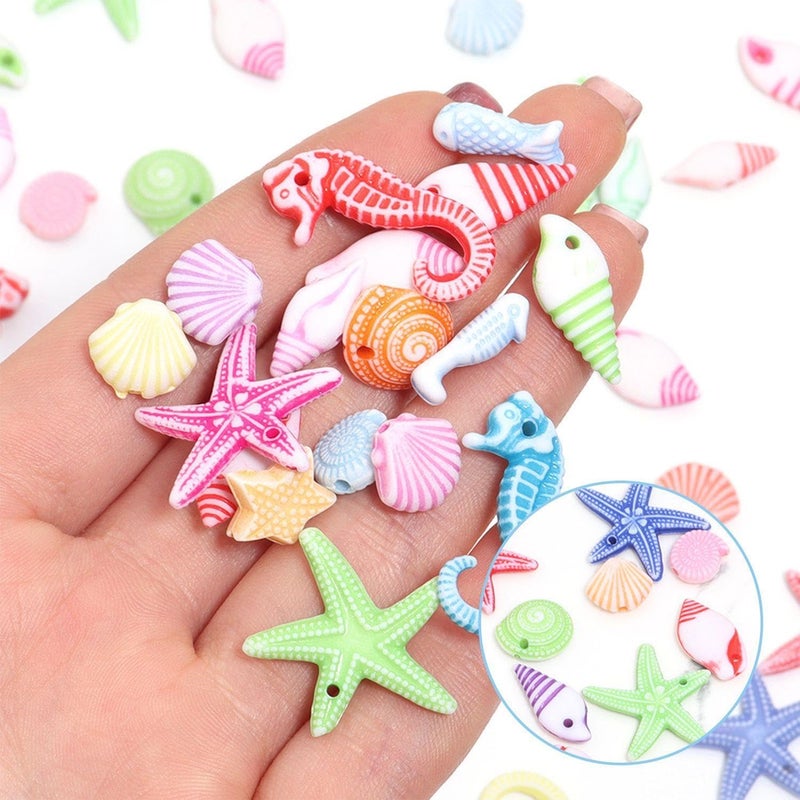 EPCDBBRT 100 Pieces Mini Sea Life Accessories, Beach Accessories, Mini Seashells, Starfish Decoration, Small Seashells, Shells For Crafts - Image 3