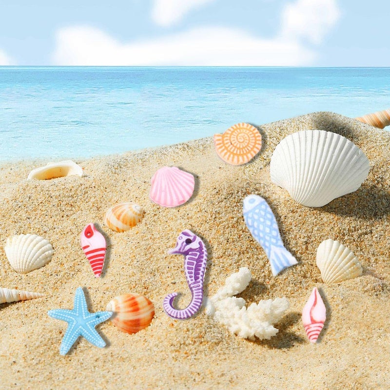 EPCDBBRT 100 Pieces Mini Sea Life Accessories, Beach Accessories, Mini Seashells, Starfish Decoration, Small Seashells, Shells For Crafts - Image 4