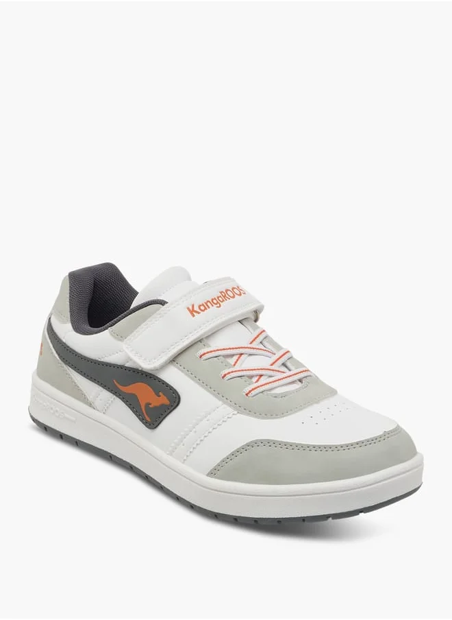 kangaROOS Women's Logo Detail Sports Shoes with Hook and Loop Closure