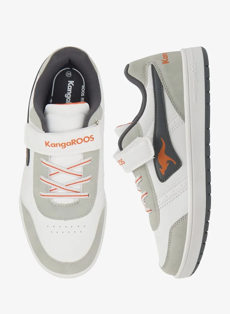 kangaROOS Women's Logo Detail Sports Shoes with Hook and Loop Closure