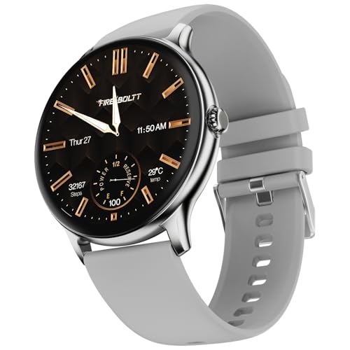 Fire-Boltt FireBoltt Phoenix Pro 353mm 139 inch Bluetooth Calling Smart Watch AI Voice Assistant Metal Body with 120 Sports Modes SpO2 Heart Rate Monitoring Silver Grey - Image 1