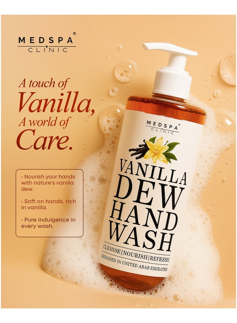 MEDSPACLINIC Vanilla Dew Hand Wash, Cleansing and Nourishing Formula, 500ml - Image 4