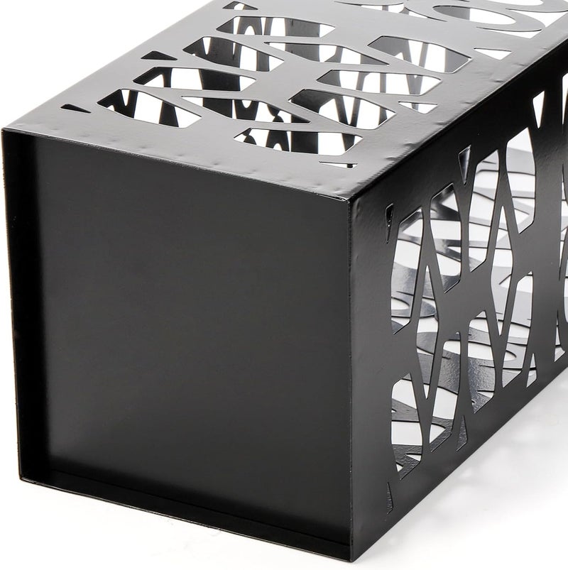 ZENFUN Metal Umbrella Holder Stand for Entryway, Square Umbrella Organizer, Walking Sticks Storage Bin Freestanding for Home, Office, Hotel, Black, 5.9 x 5.9 x 15.7 Inches - Image 4