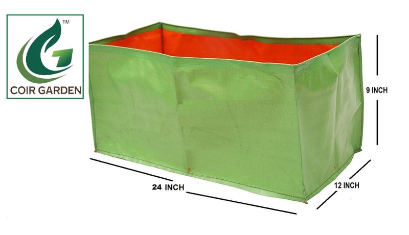 COIR GARDEN Terrace Gardening HDPE Grow Bags for Vegetable Plants (24"x12"x12" Inches) - [60cms(L) X30cms(W) X30cms(H)] - Pack of 3 - Image 2