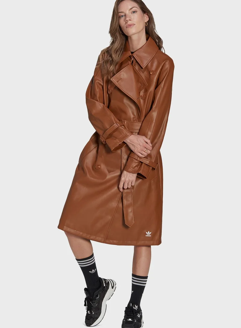 adidas Originals Faux Trench Coat