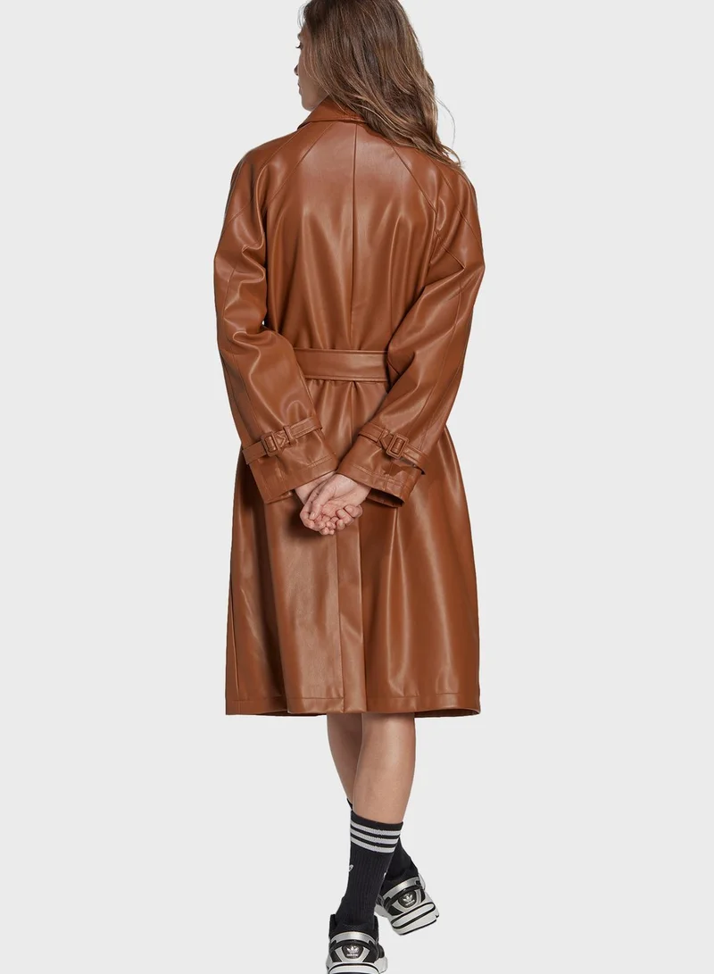 adidas Originals Faux Trench Coat