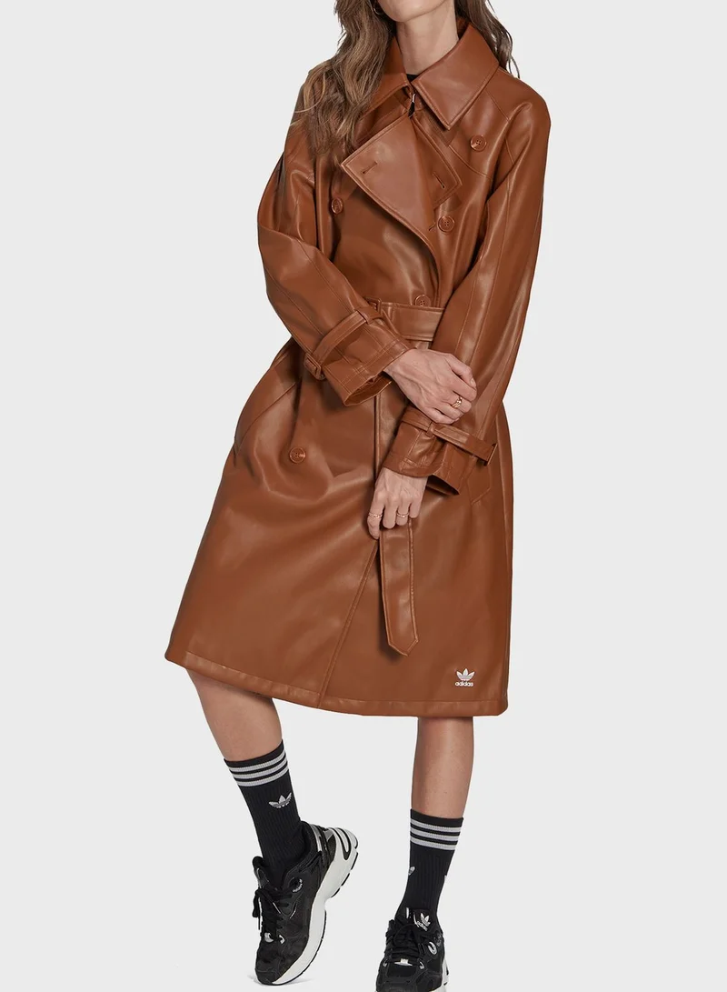 adidas Originals Faux Trench Coat