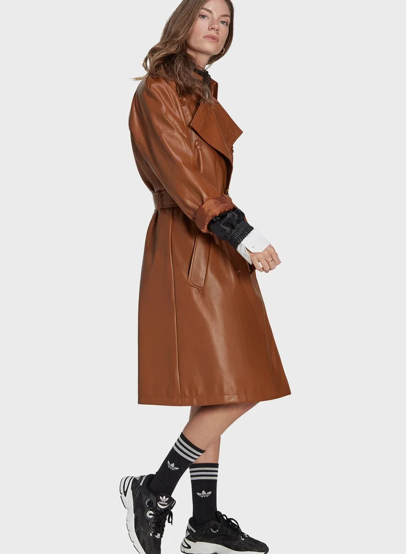 adidas Originals Faux Trench Coat