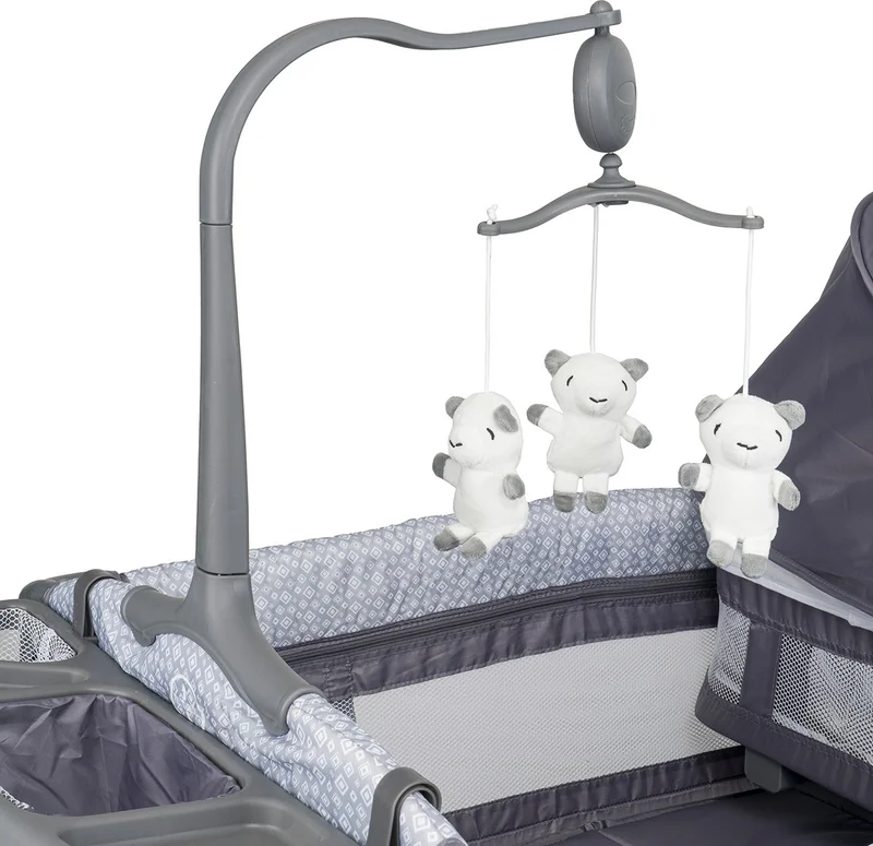 Prego playful Mother's Side Baby Playpen - Gray