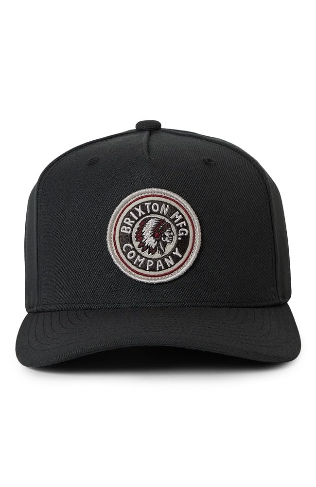 Brixton Unisex's Standard Rival C MP Snapback, Washed Black - Image 4