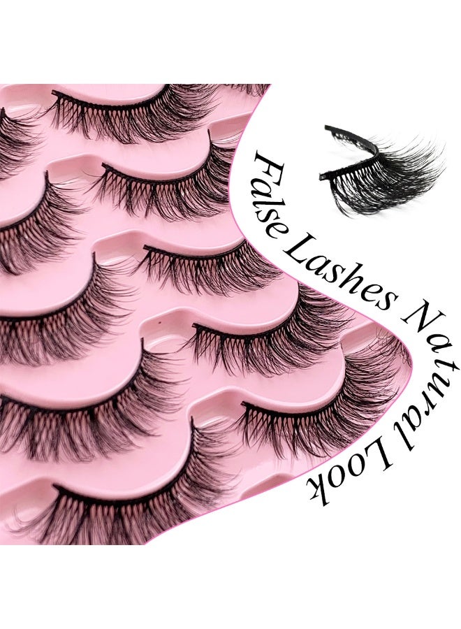 14 pairs of false eyelashes, 3D eyelashes with thick curling and large volume, natural fluffy cat eye eyelashes - Image 3