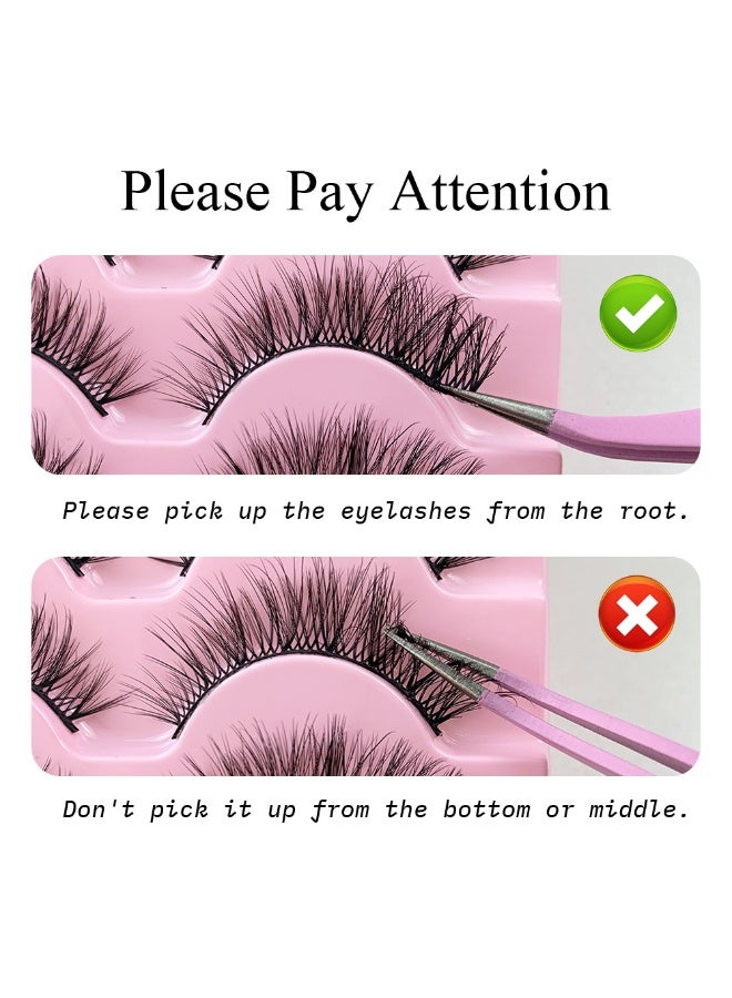 14 pairs of false eyelashes, 3D eyelashes with thick curling and large volume, natural fluffy cat eye eyelashes - Image 2